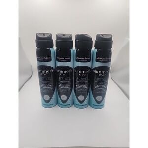4 PACK of Summer's Eve Active Daily Performance Feminine Spray, 2 oz / 56.7g